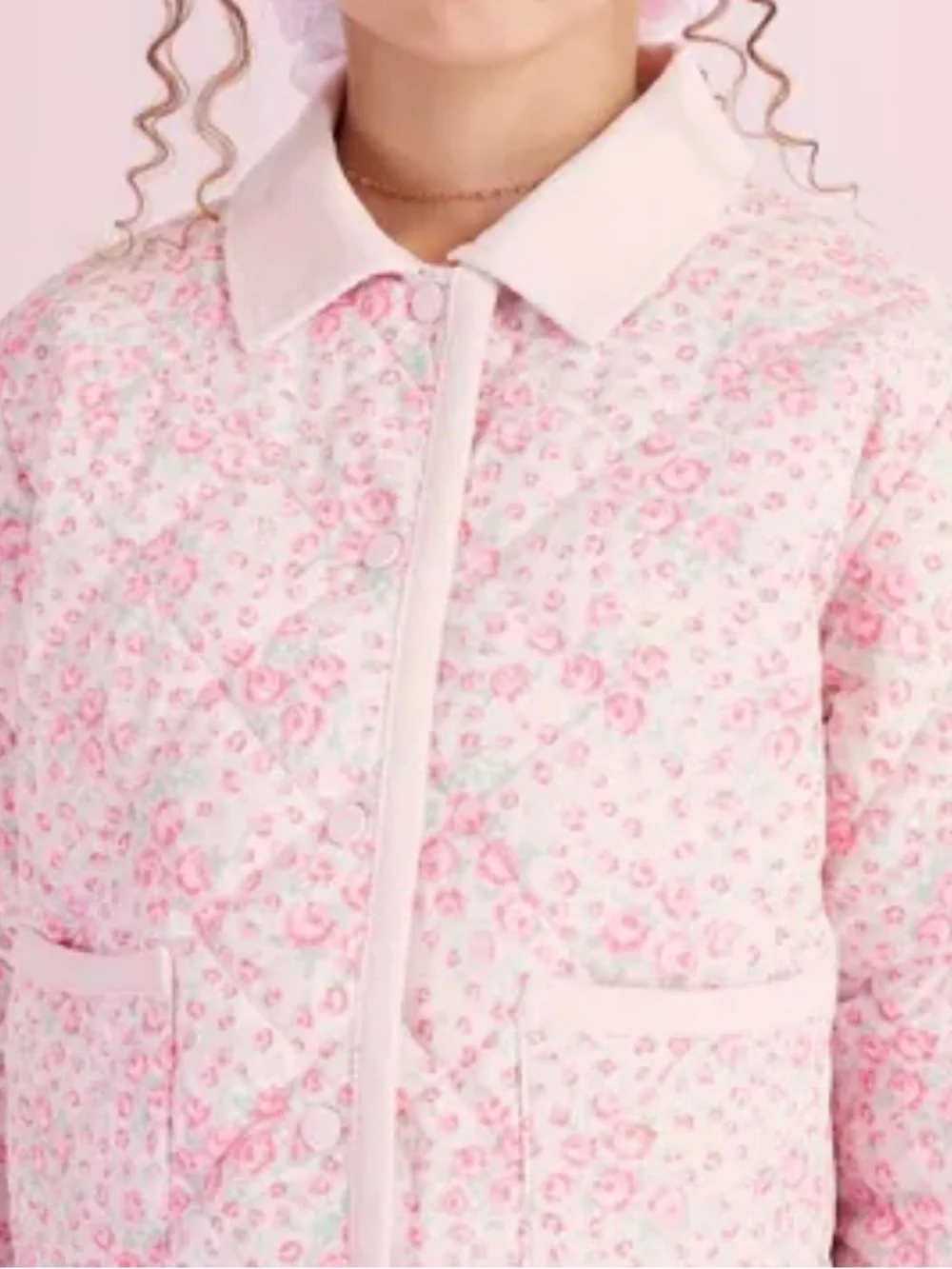 Girls' Charlotte Roseheart Quilted Barn Jacket - LoveShackFancy x Target Rose